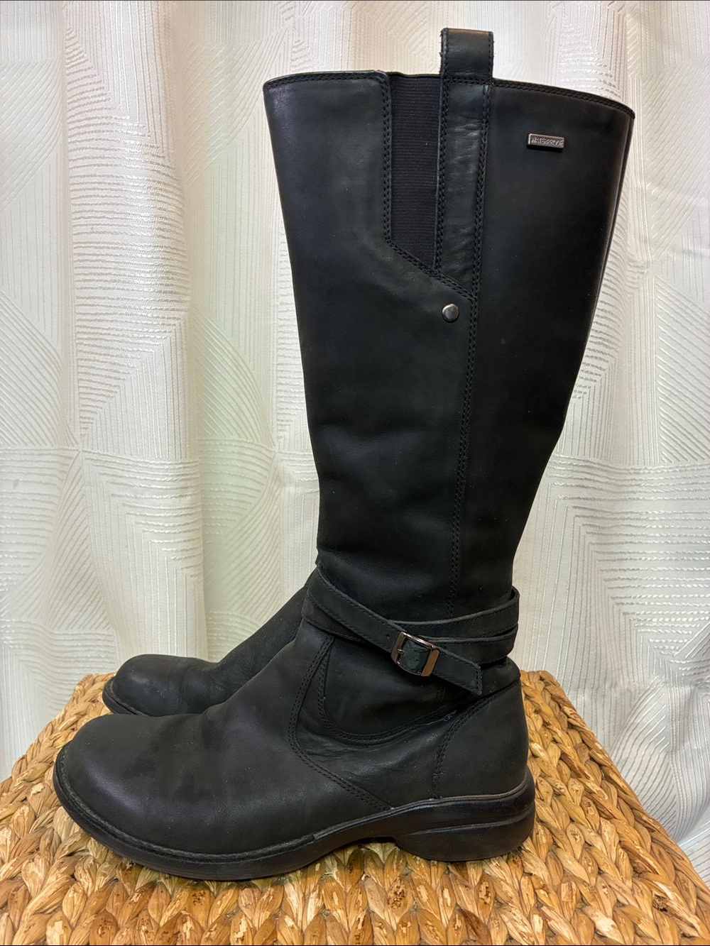 Merrell Black Leather Boots with Strap